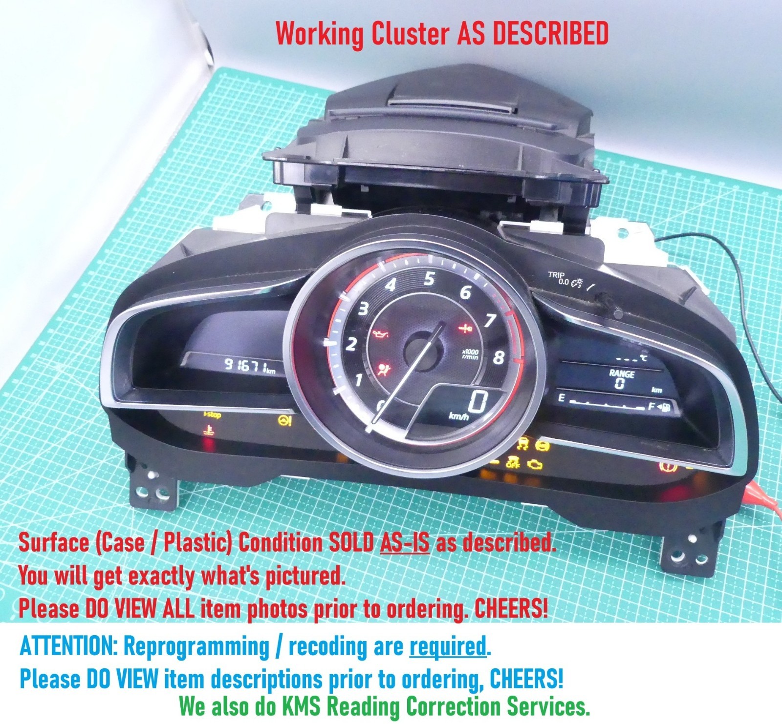 パーツ mesamesa1124 09/14-12/16 Mazda 2 DJ Seires 1 Instrument Cluster with