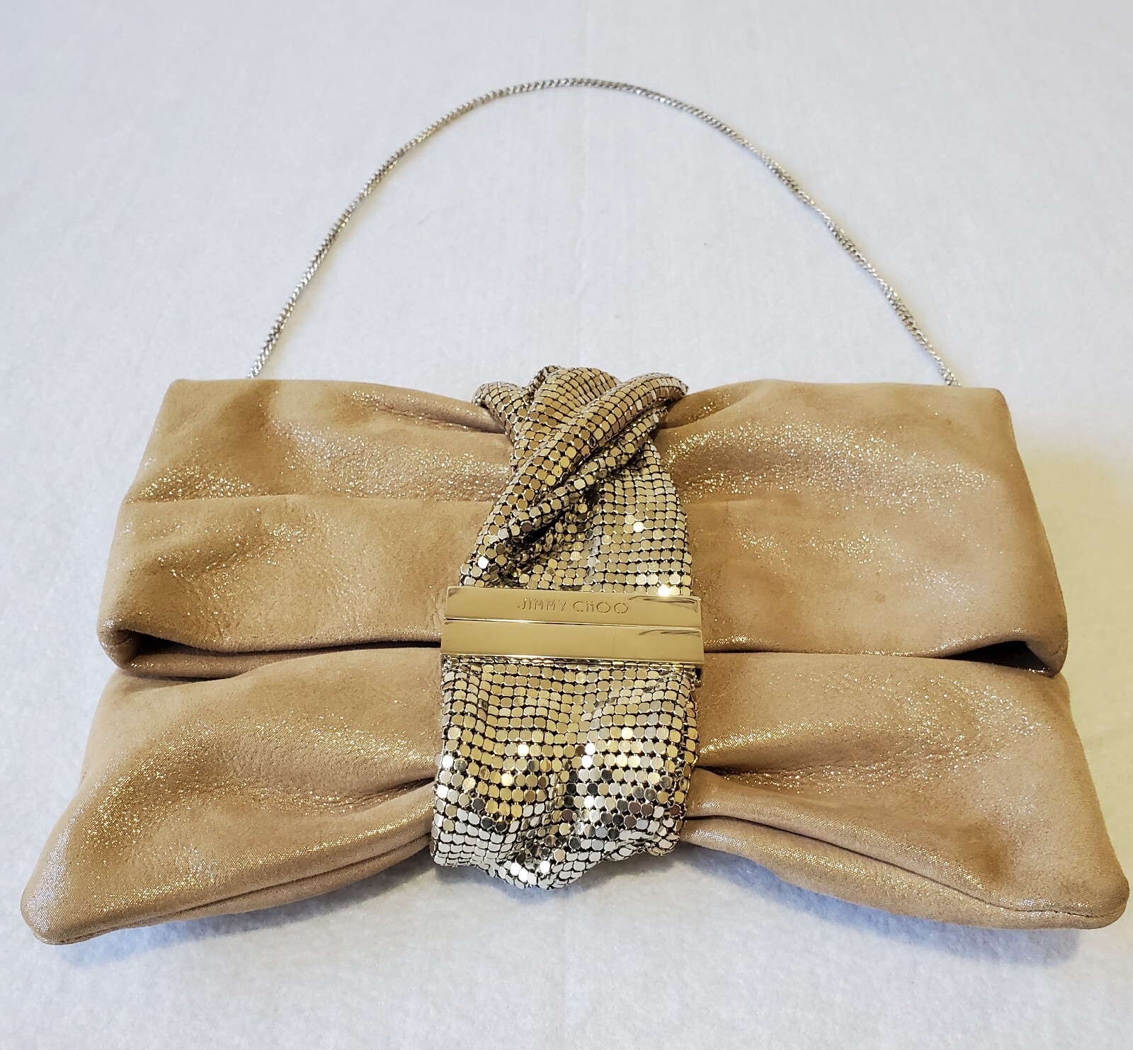クラッチバッグ JIMMY CHOO Woman Clutch Brown EMMIEHRK SOFT GOLD Emmie | Natural Leopard Print Pony Clutch Bag | JIMMY CHOO