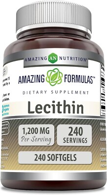 Amazing Formulas Lecithin Dietary Supplement * 1200 Mg High Potency Lecithin So