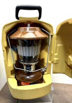 Coleman Lantern Model 275 Brown with Shell Carry CaseVintage 11/76