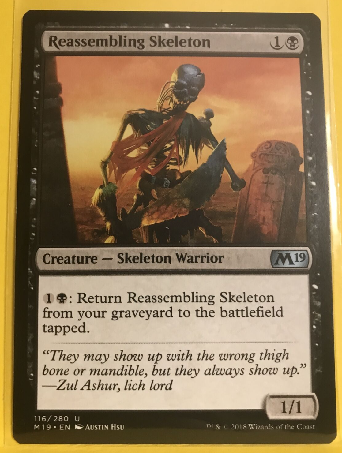 Reassembling Skeleton MTG Core Set 2019 116/280 Regular