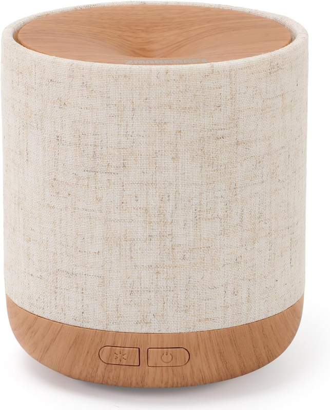 Essential Oil Diffuser 200ml with Fabric Cover and Night Lamp | Ultrasonic Aroma
