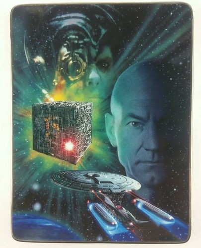 Star Trek Defenders of Final Frontier 4 Ceramic Plate Set Franklin Mint 1998