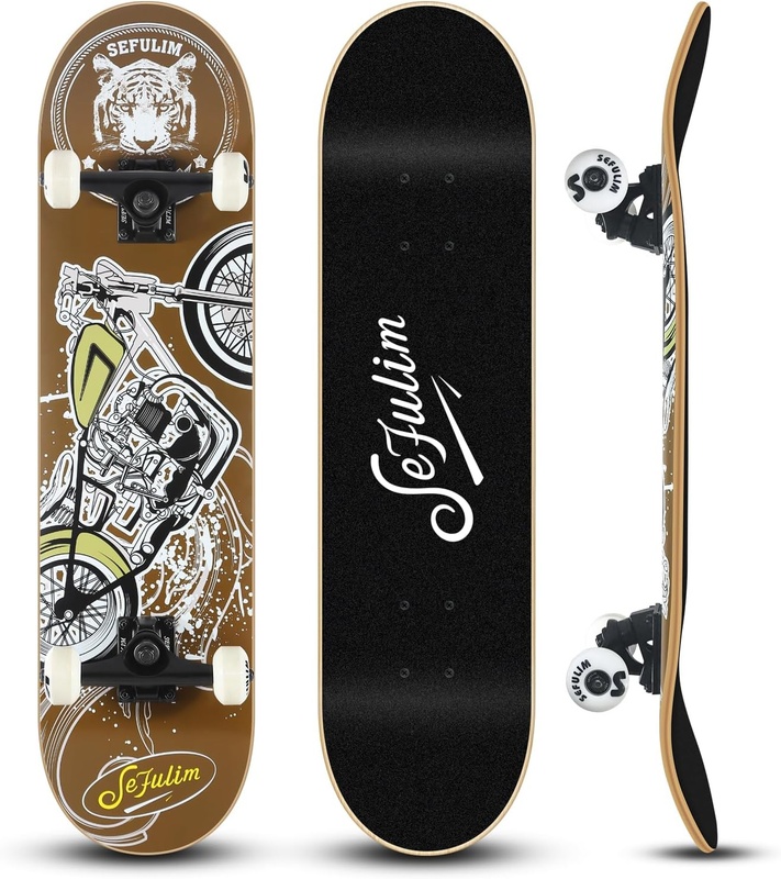 7 Layer Canadian Maple Double Kick Deck Concave