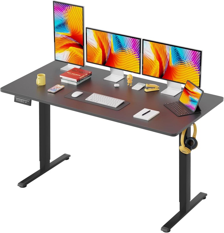 55 Adjustable Height Standing Desk Computer Desk with Large Space