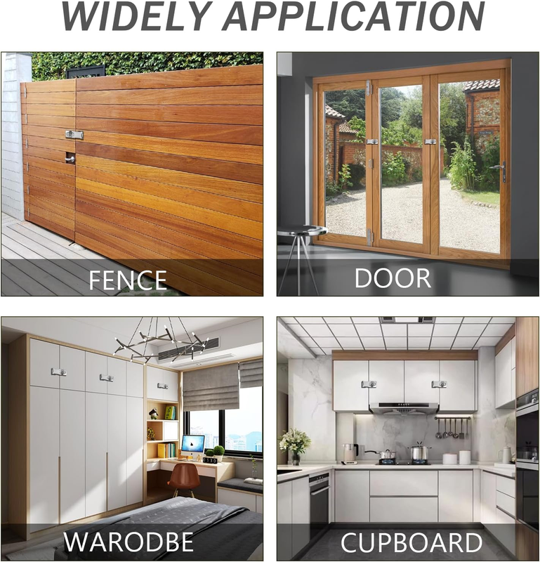 2Pcs Keyed Hasp Locks 2.5 Inch Twist Knob Keyed Locking Hasp, Metal Safety Hasp 