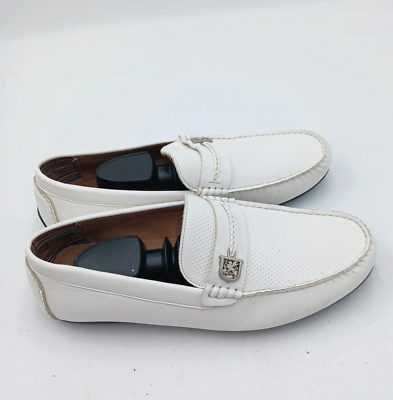 Stacy adams sales white loafers