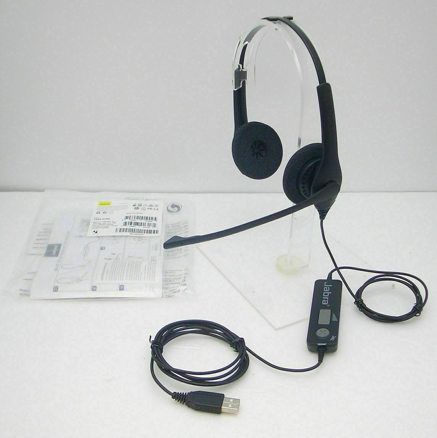 Jabra BiZ 1500 Duo USB Over-The-Head PC Headset 1559-0159