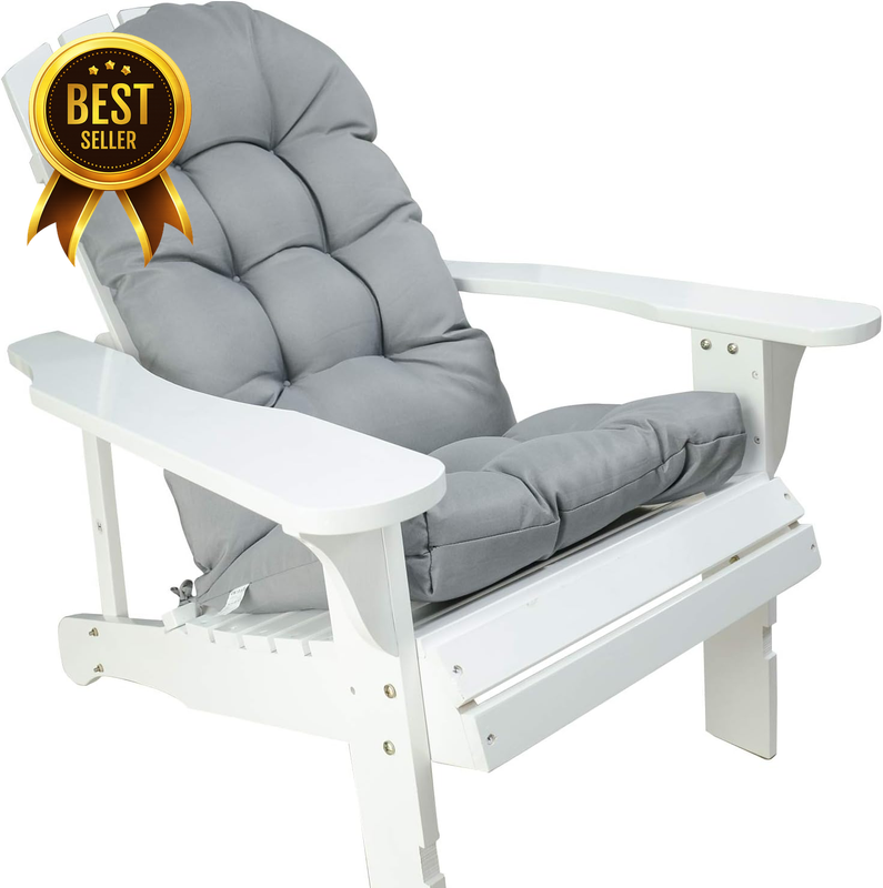 Weather-Resistant Tufted High-Back Indoor-Outdoor Adirondack and Chair Cushion