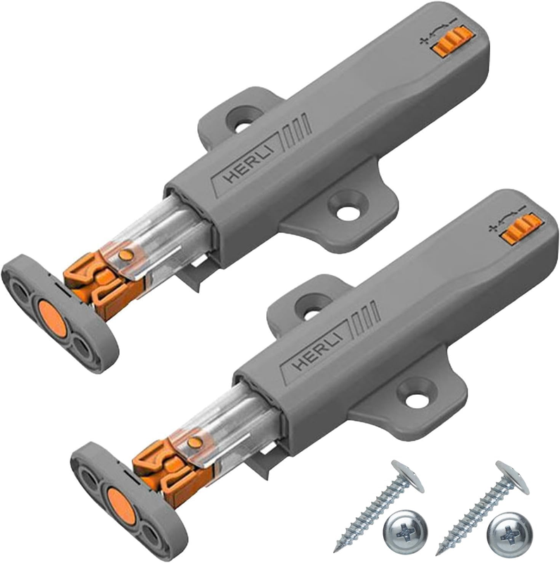 Drawer Pull Touch Lock,2 PCS Heavy Duty Push Latch, Open Door Catches,Pull Open