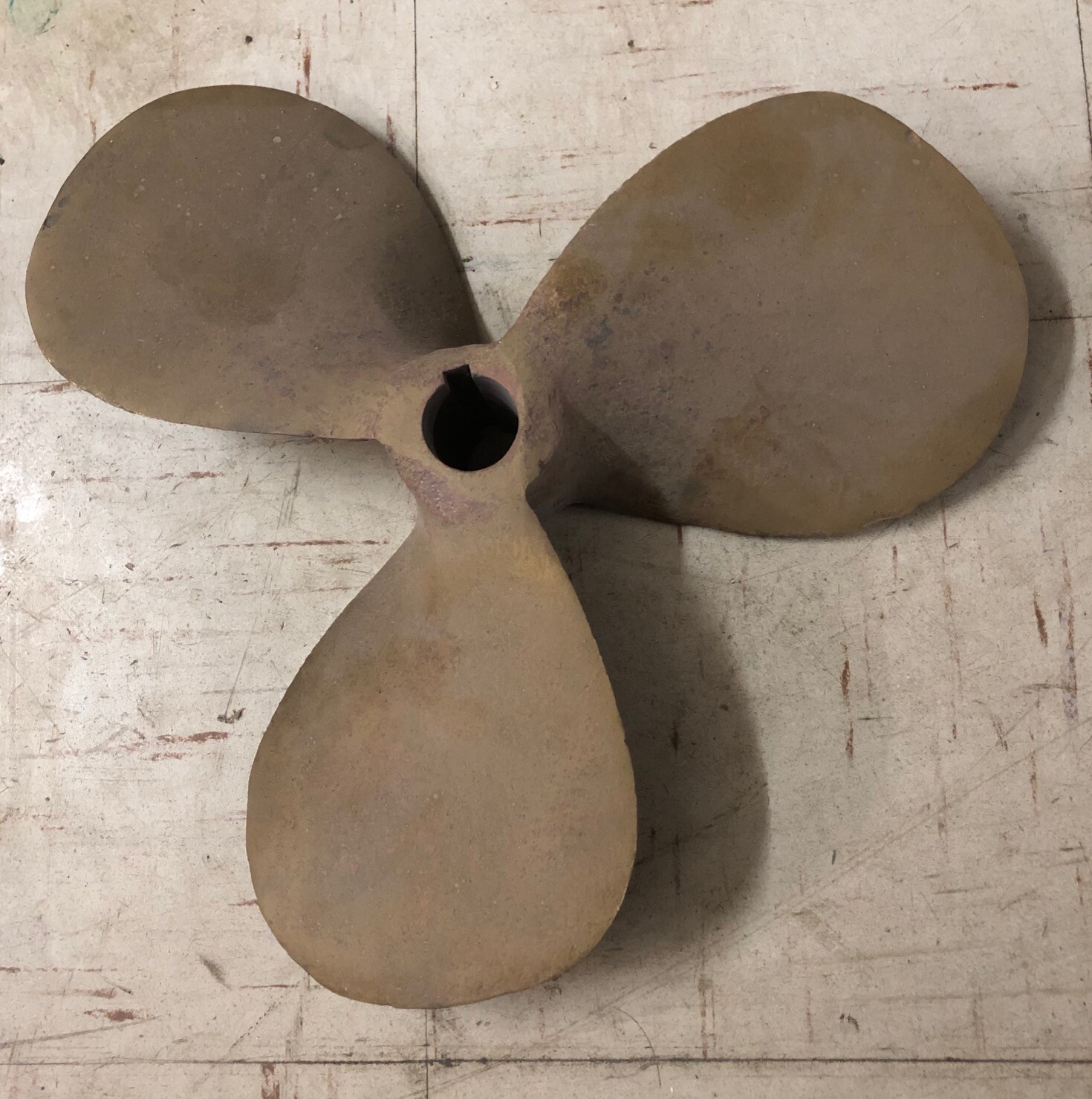 BRASS Mixing Propeller - medium 3 Blade
