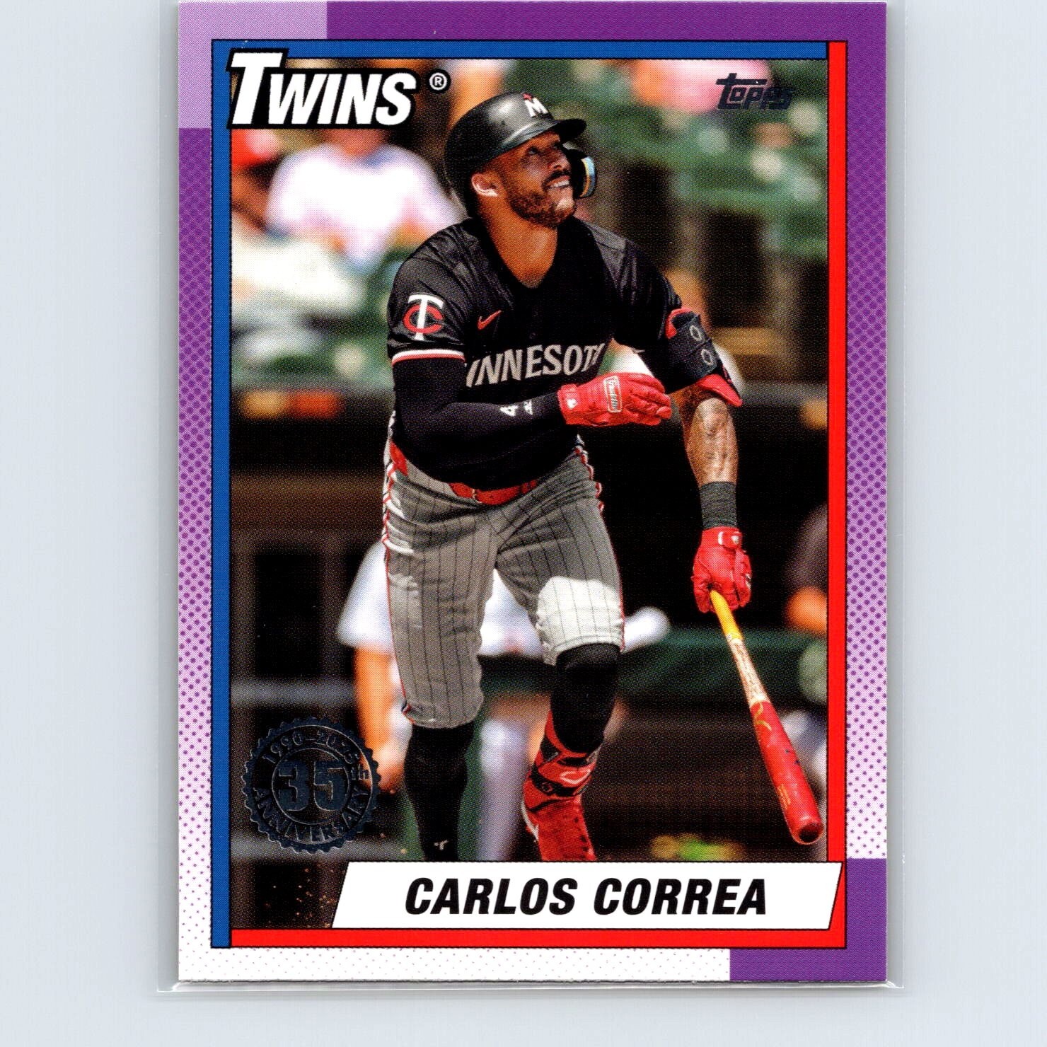 2025 Topps Series 1 Baseball Carlos Correa 1990 35th