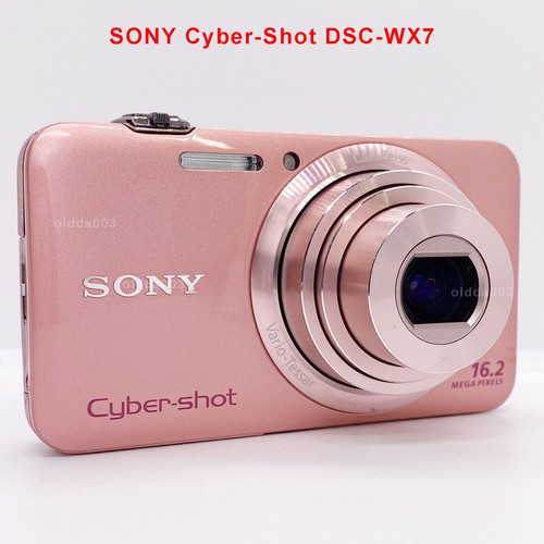 90%NEW SONY Cyber-Shot DSC-WX7 Pink Digital Compact Camera