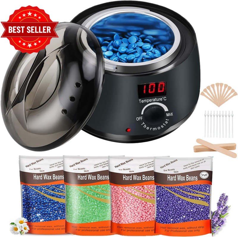 2025 Digital Waxing Kit for Women,Waxing Kit for Brazilian Wax,Wax Pot Heater wi