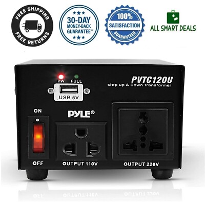 Conversor Convertidor Transformador De 110V 120V A 220V 100 Watts Calidad