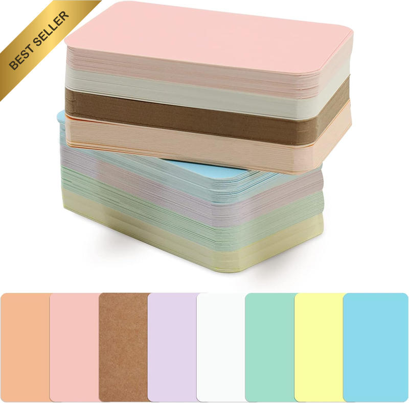 240 Pcs Small Blank Paper Message Note Business Cards 3.5 X 2 Inch Mini Index 8