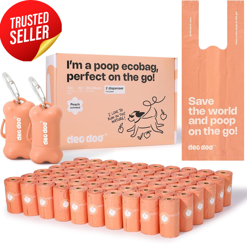 Dog Poop Bags 60 Rolls 720 Count Leak Proof Dispensers
