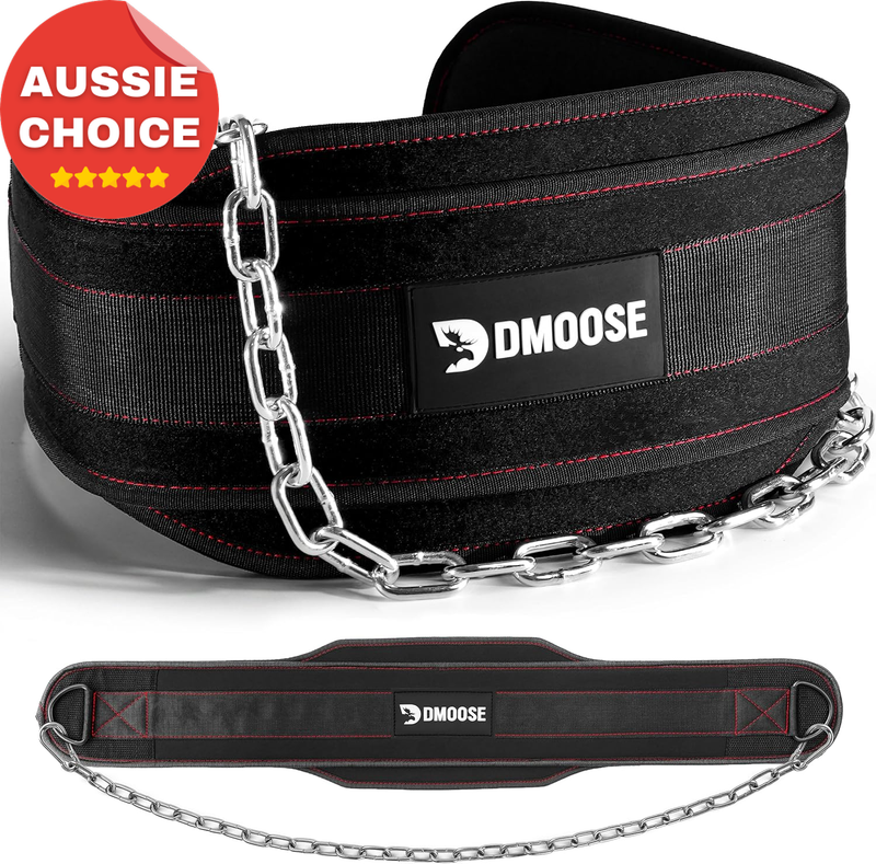 Durable Dip Belt for Weight Lifting Pullups Squats Dips 36" Steel Chain 350Lbs