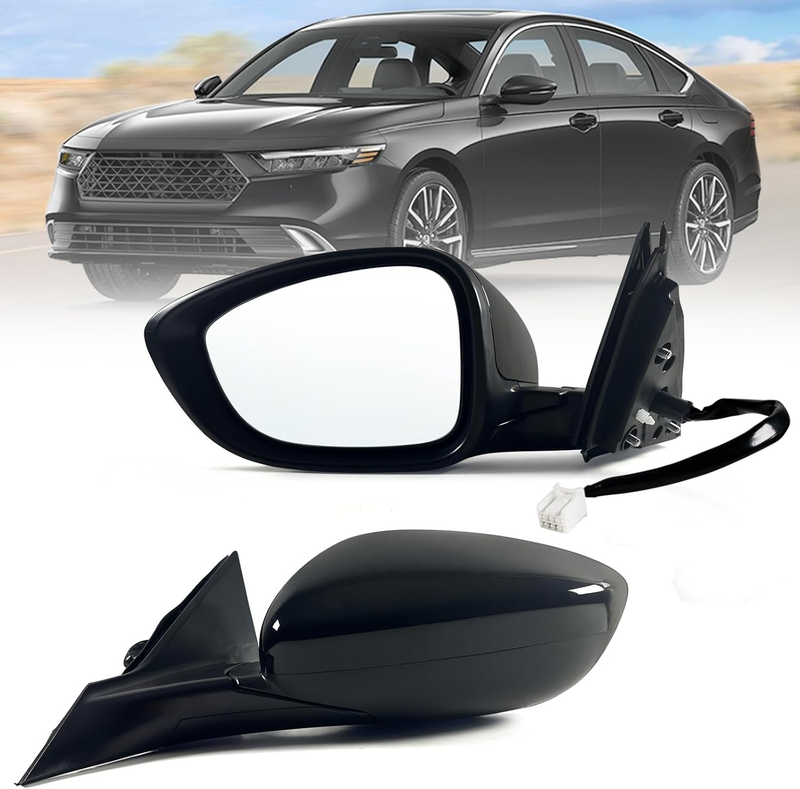 Left Driver Side Mirror for 2023 2024 2025 Honda Accord with Power Glass 3Pins