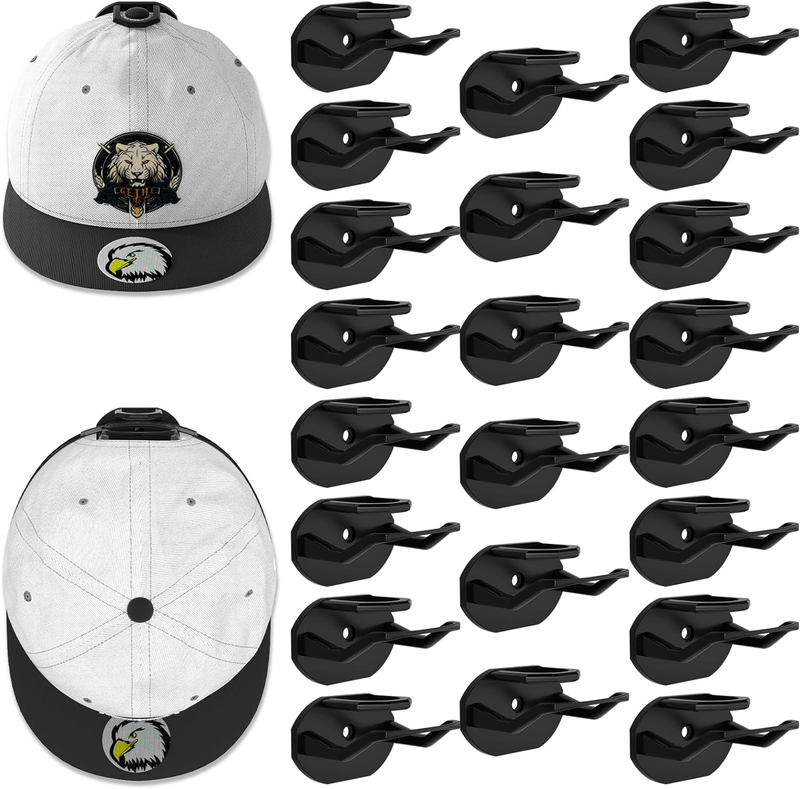 22pc Baseball Hat Rack Wall Mount Super Strong Hat Rack Display Hooks for Wall