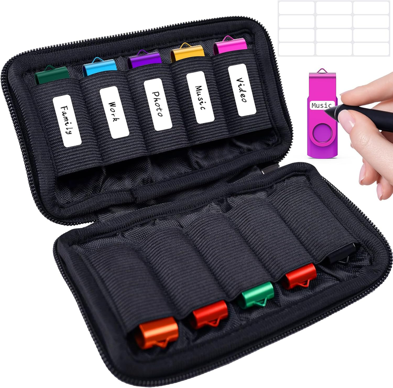 Flash Drive Case, USB Drive Holder, Storage Bag for Thumb Drive, Light Weight an