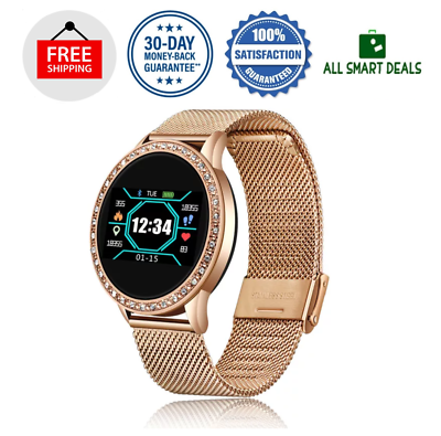 Reloj Inteligente Mujer Smart Watch Bonito Barato Elegante Fitnes Ritmo  Cardiaco