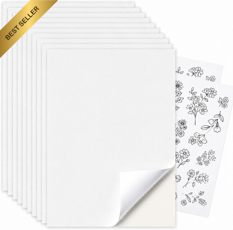 10Pcs A4 Water Soluble Embroidery Stabilizer Paper, 21X29.7Cm Printable Paper St