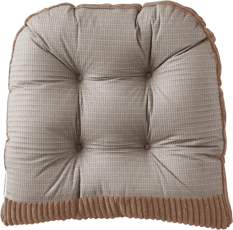 Rocking Chair Cushion Premium Tufted Pads Non Skid Slip Backed Set of Upper and