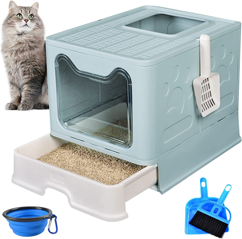 With Drawer Enclosed Cat Potty Tray With Lid Top E