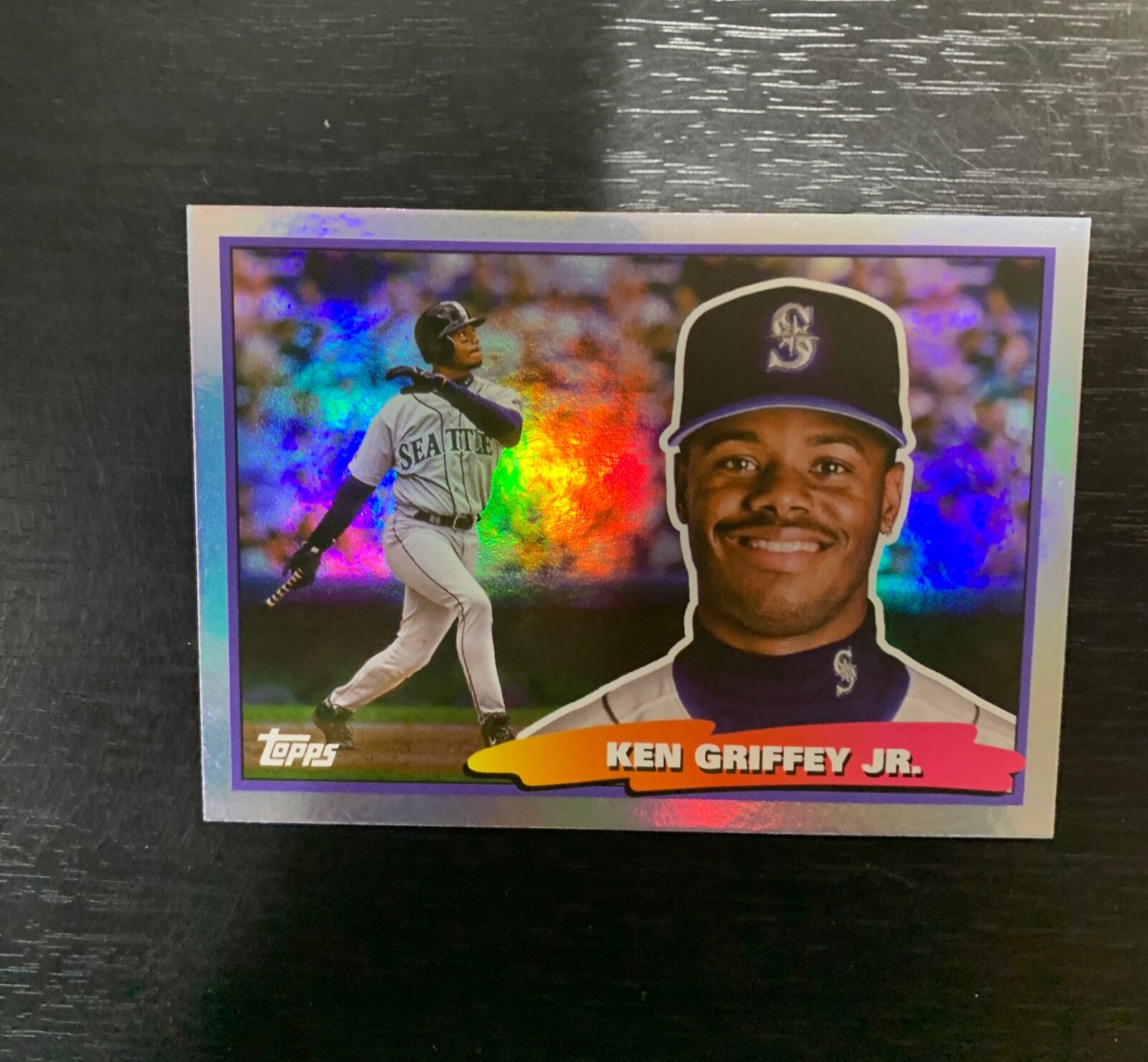 Ken Griffy jr カード 1990 Leaf Ken Griffey Jr. ERROR/MISPRINT CARD Super Rare