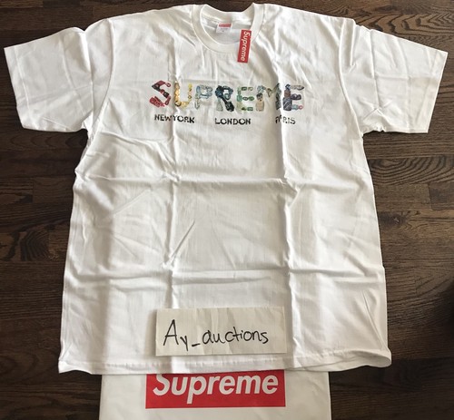 Supreme Rocks Tee White XLARGE Authentic *in Hand* ss18 see Supreme Rocks Tee White XLARGE Authentic *in Hand* ss18 see