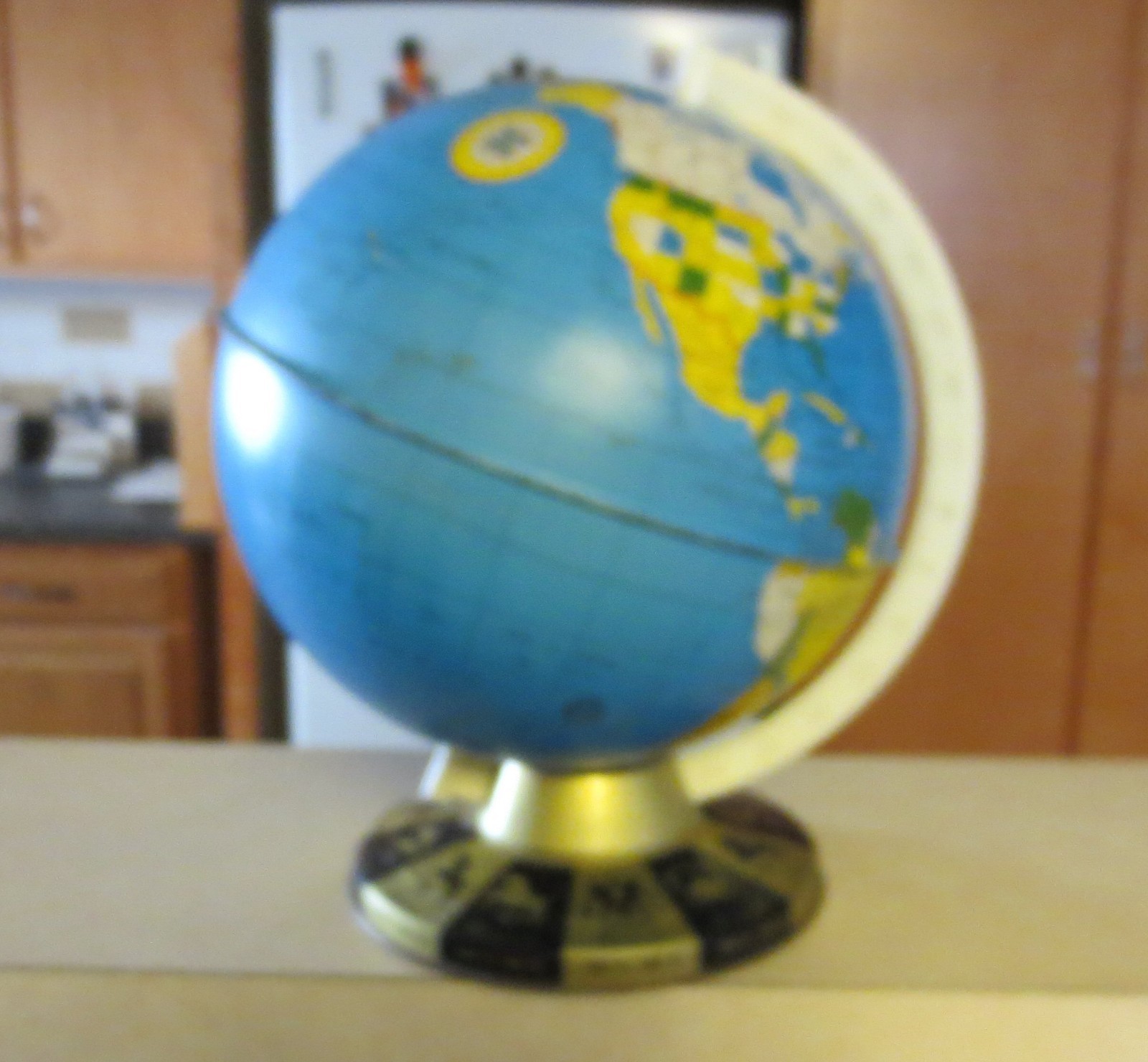 1950s Ohio Art Bryan Zodiac Sign World Globe EUC FS