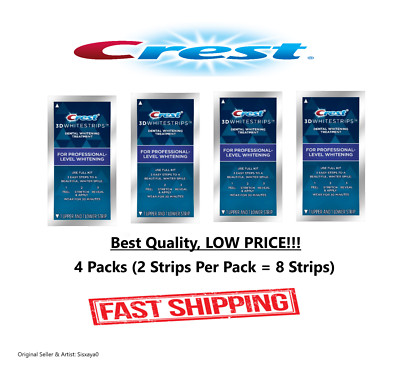 Crest 3D Professional Effects Whitestrips Teeth Whitening 4 Treatments NO BOX!!!