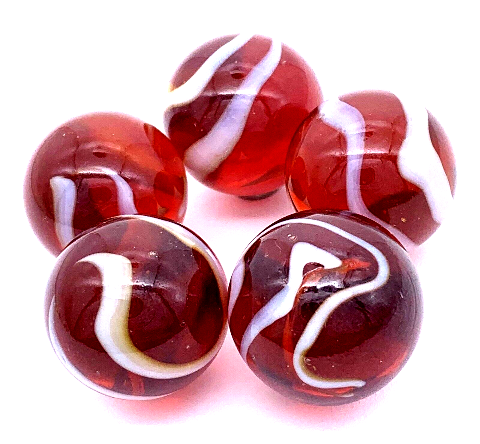 Big Game Toys~25 Glass Marbles Rooster