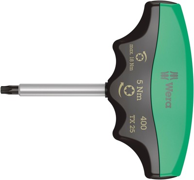 Wera 400 Torque Driver T Type Torx TX25 / 5.0 Nm