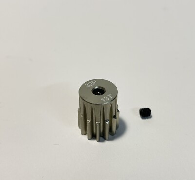 Rc Car 1/8 Scale 1/10 32P Mod 0.8 M0.8 3.175mm Metal 13T Pinion Motor Gear
