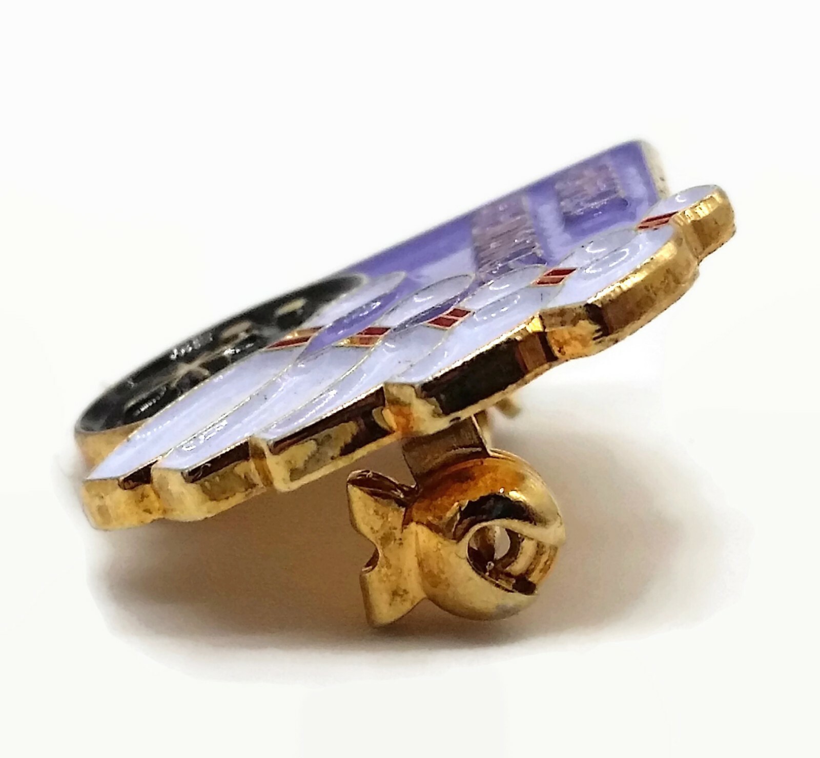 Bowling Pin Perfect Attendance Sport Gold Tone Brooch Pin