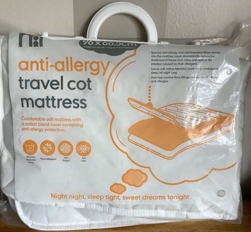 mothercare anti allergy spring cot mattress