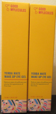 2 Good Molecules Yerba Mate Wake Up Eye Gel Full Size 2 x 0.5 oz SALE HELPS DOGS
