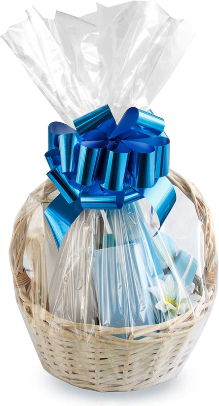 Morepack Cellophane Bags,16X24 Inch 20 PCS Cellophane/Cello Wrap for Gift Basket
