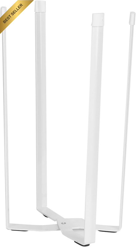 White Plastic Multifunctional Countertop Kitchen Storage Stand Holder