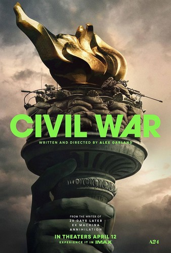 Civil War A24 2024 DAMAGED Original DS Movie Poster 27x40