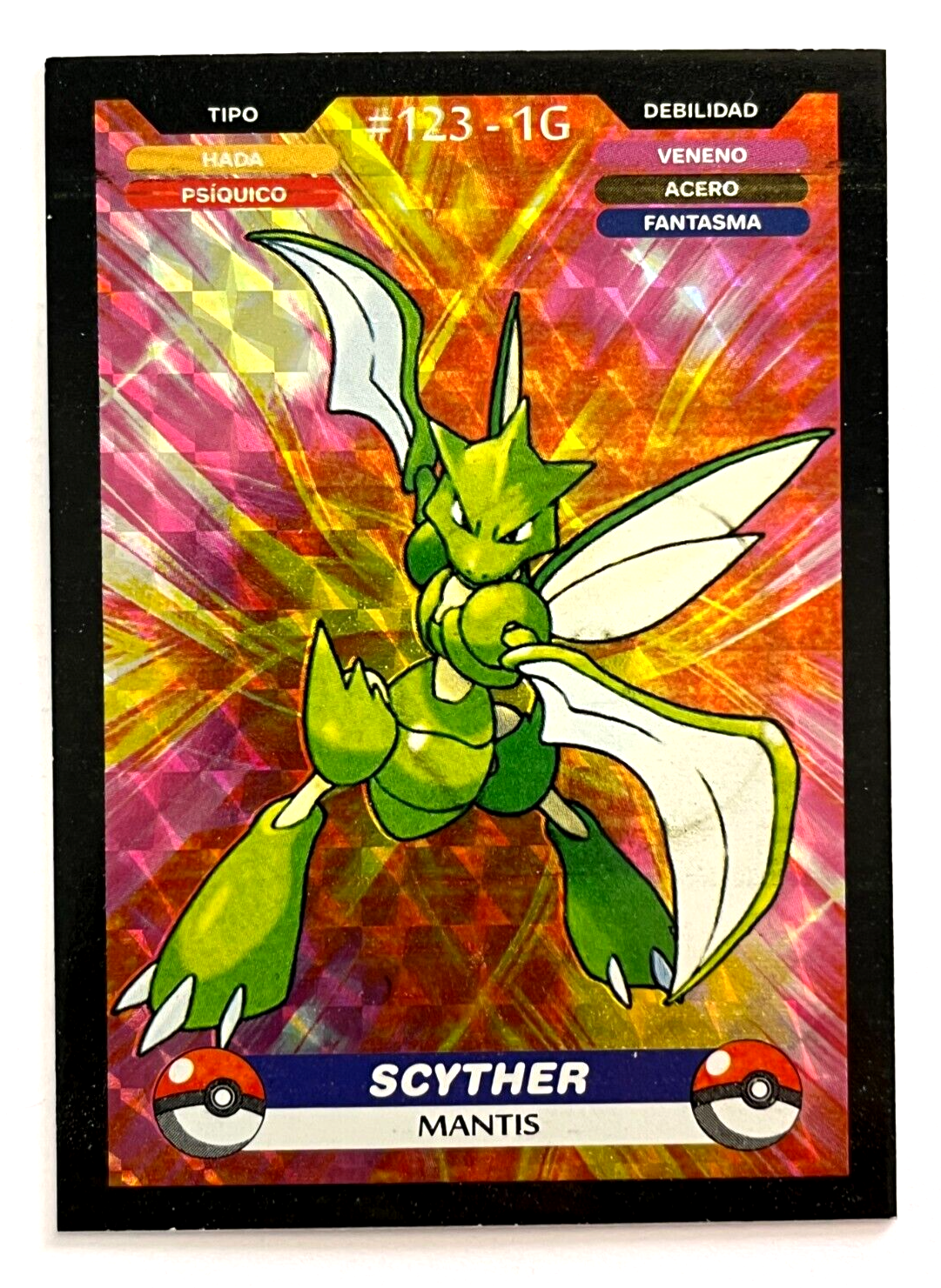 2025 POKEMON KANTO CREALASER TCG Card #123 SCYTHER Peru 2025 POKEMON KANTO CREALASER TCG Card #123 SCYTHER Peru