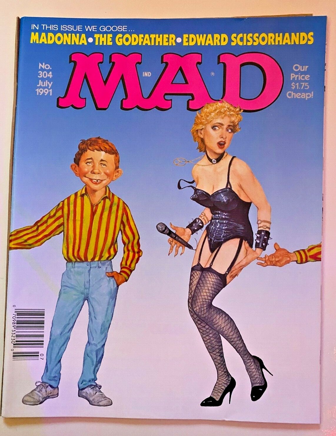 MAD MAGAZINE JUL 91 304 GODFATHER,MADONNA,EDWARD