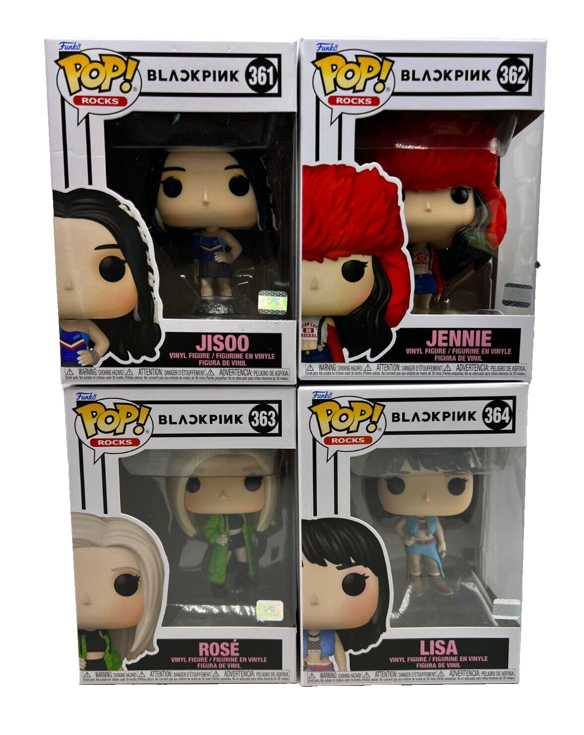 Funko Pop Rocks Black Pink -Jisoo (#361) Jennie (#362) Rose
