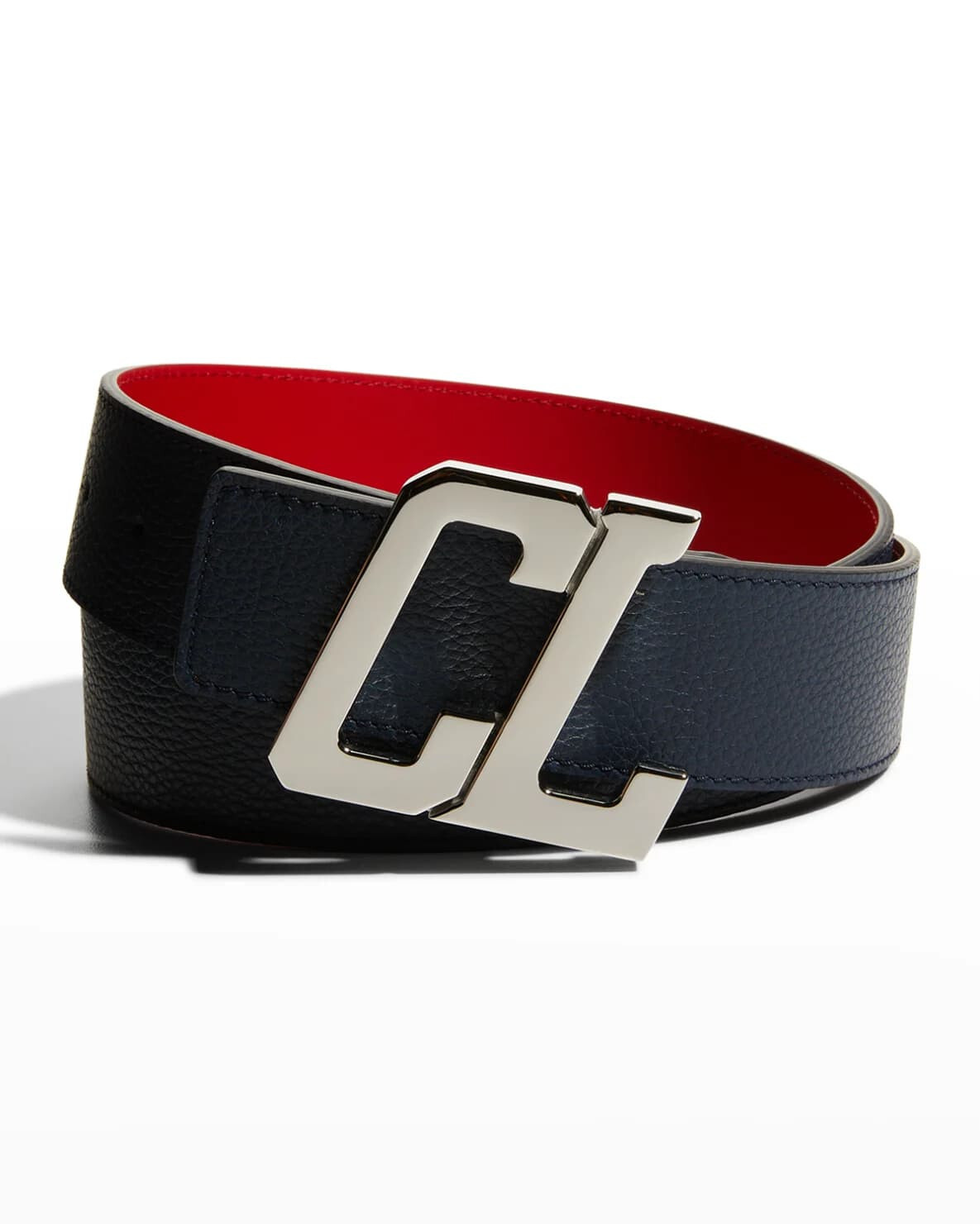 ルブタン ロゴ ブレスレット Happy Rui Logo Bracelet 1225207 Happy Rui CL Logo ブラック カーフスキン - Belts - Men