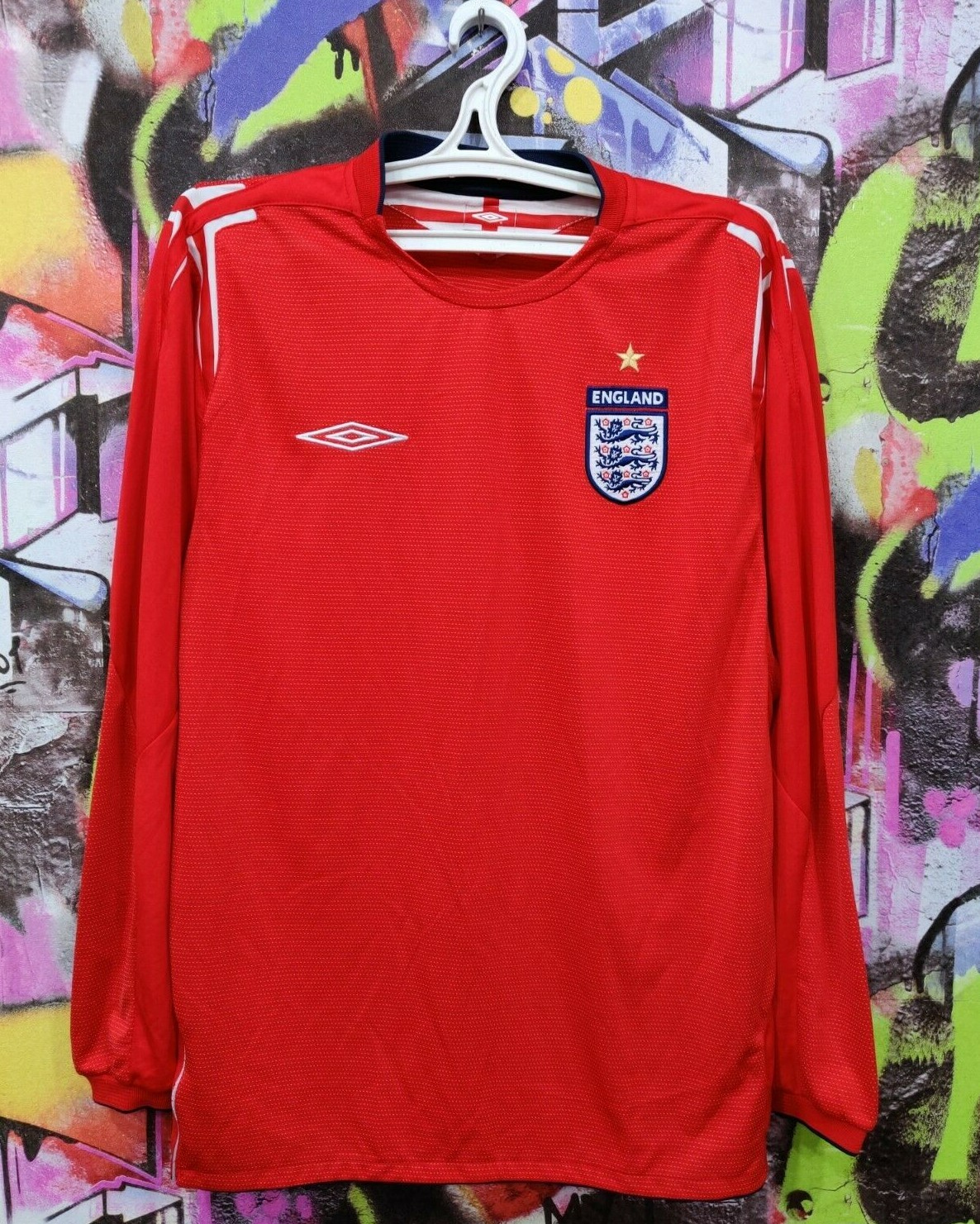 2004-06 England Away L/S Shirt - 8/10 - (XL.Boys)
