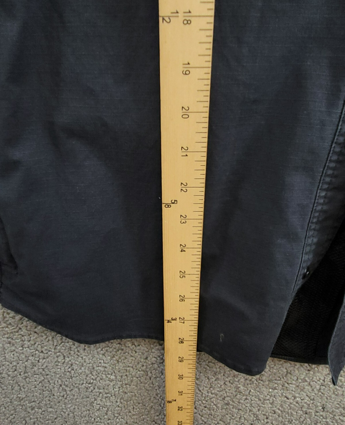 BASS OUTDOOR Ripstop Utility Shacket Men's M Black Beauty Snap Front Long Sleeve - Picture 8 of 19