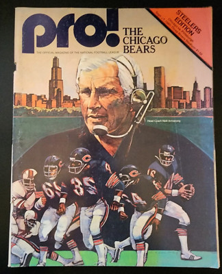 NFL Pro! Magazine September 29 1980 Bears vs Steelers Neill Armstrong B7:301