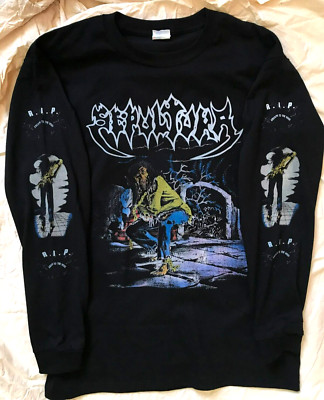Sepultura Long sleeve L shirt Hyrax Overkill Sodom Venom Sarcofago Sadus Grave